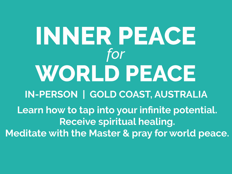 Inner Peace for World Peace Event, Gold Coast Australia